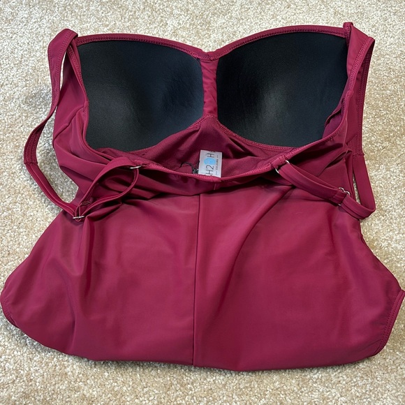 NWT H2OH!‎ Ruched One Piece Colours Out of this World Swimsuit Women XXL - Picture 5 of 10